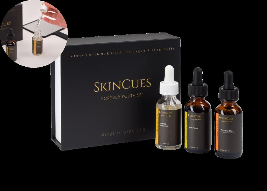 SkinCues Trio Serum Set- For All Skin Types